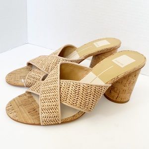 Dolce Vita Janay Cork round Heel Sandals 10